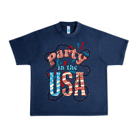 Navy Party in the USA 4th of july Urban Heavy Tee - HowdyJamesFarm