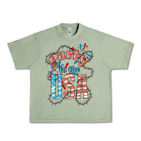 Oil Green Party in the USA 4th of july Urban Heavy Tee - HowdyJamesFarm