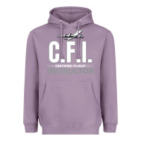 Lavender CFI CFI Certified Flight Pilot Gift CFI Flying Instructor Heavyweight Hoodie - longCreatives