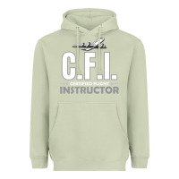 Matcha CFI CFI Certified Flight Pilot Gift CFI Flying Instructor Heavyweight Hoodie - longCreatives
