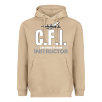 Mushroom CFI CFI Certified Flight Pilot Gift CFI Flying Instructor Heavyweight Hoodie - longCreatives