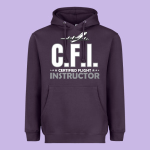 Cfi Cfi Certified Flight Pilot Gift Cfi Flying Instructor Heavyweight Hoodie Designed By Longcreatives