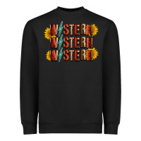 Black western sunflower Heavyweight Sweatshirt - RacoonDesign