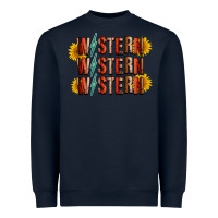 Navy western sunflower Heavyweight Sweatshirt - RacoonDesign