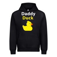 Black Funny Daddy Duck Rubber Duck Urban Hoodie - longCreatives