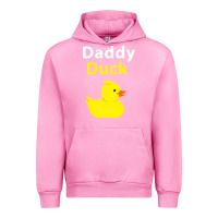 Fuchsia Pink Funny Daddy Duck Rubber Duck Urban Hoodie - longCreatives