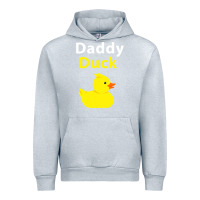 Heather Grey Funny Daddy Duck Rubber Duck Urban Hoodie - longCreatives