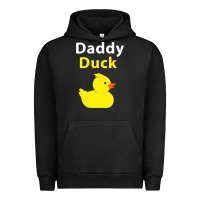 Pigment Black Funny Daddy Duck Rubber Duck Urban Hoodie - longCreatives
