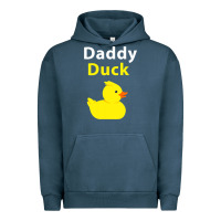 Pigment Midnight Navy Funny Daddy Duck Rubber Duck Urban Hoodie - longCreatives