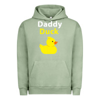 Pigment Oil Green Funny Daddy Duck Rubber Duck Urban Hoodie - longCreatives