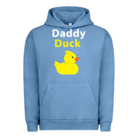 Pigment Pebble Blue Funny Daddy Duck Rubber Duck Urban Hoodie - longCreatives