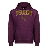 Mauve Wine Womens Wyoming Cowboys Apparel Fan Favorite Arch Urban Hoodie - longCreatives