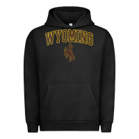 Pigment Black Womens Wyoming Cowboys Apparel Fan Favorite Arch Urban Hoodie - longCreatives