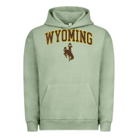 Pigment Oil Green Womens Wyoming Cowboys Apparel Fan Favorite Arch Urban Hoodie - longCreatives