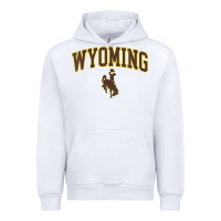 White Womens Wyoming Cowboys Apparel Fan Favorite Arch Urban Hoodie - longCreatives