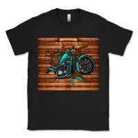 Black woodgrain motorcycle Classic Tee - TumblerDesignByShophia