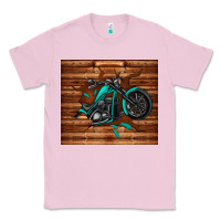 Bubblegum Pink woodgrain motorcycle Classic Tee - TumblerDesignByShophia