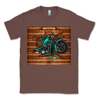 Chestnut woodgrain motorcycle Classic Tee - TumblerDesignByShophia