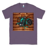 Woodgrain Motorcycle Classic Tee | Teevron