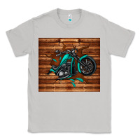 Moon Dust woodgrain motorcycle Classic Tee - TumblerDesignByShophia