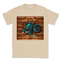 Mushroom woodgrain motorcycle Classic Tee - TumblerDesignByShophia