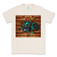 Natural woodgrain motorcycle Classic Tee - TumblerDesignByShophia