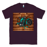 Plum woodgrain motorcycle Classic Tee - TumblerDesignByShophia