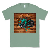 Sage woodgrain motorcycle Classic Tee - TumblerDesignByShophia