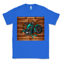True Royal woodgrain motorcycle Classic Tee - TumblerDesignByShophia