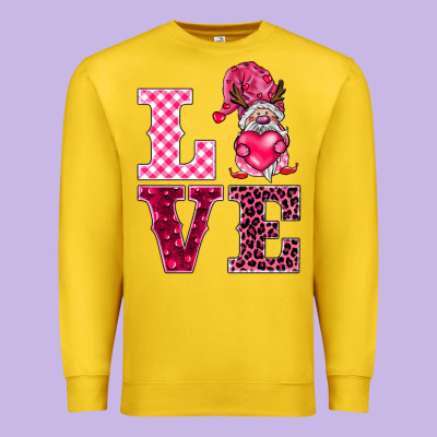 Love Gnomies Premium Sweatshirt Designed By Barkaloodesign