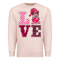 Pale Pink love gnomies Premium Sweatshirt - BarkalooDesign