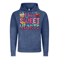 Vintage Denim i teach sweet hearts olivia Vintage Hoodie - OliviaCreatesArt