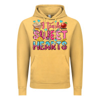 Vintage Mustard i teach sweet hearts olivia Vintage Hoodie - OliviaCreatesArt