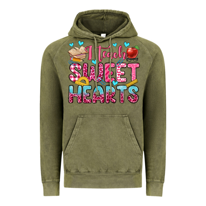 I Teach Sweet Hearts Olivia Vintage Hoodie by OliviaCreatesArt | Teevron