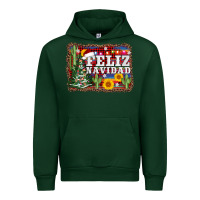 Forest Green feliz navidad Urban Hoodie - AdoDesignShop