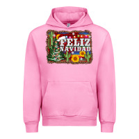 Fuchsia Pink feliz navidad Urban Hoodie - AdoDesignShop