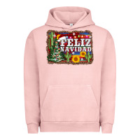 Pigment Salmon feliz navidad Urban Hoodie - AdoDesignShop