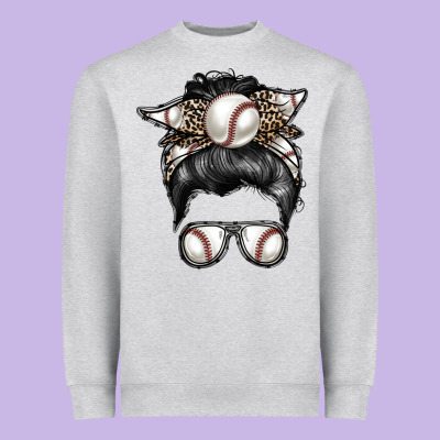 Baseball Mom Heavyweight Sweatshirt Designed By Racoondesign
