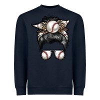 Navy baseball mom Heavyweight Sweatshirt - RacoonDesign