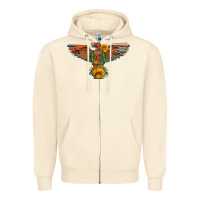 Sandshell thunderbird  wild soul with sunflower serape aztec Zipper Hoodie - Artiststas