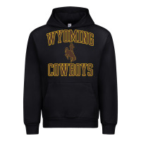Black Wyoming Cowboys Men's Apparel Gameday Arch Over Cowboys Sweat Urban Hoodie - longCreatives