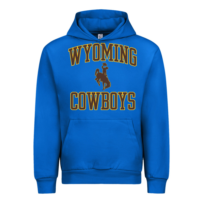 Wyoming Cowboys Men's Apparel Gameday Arch Over Cowboys Sweat Urban Hoodie by longCreatives | Teevron