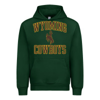 Forest Green Wyoming Cowboys Men's Apparel Gameday Arch Over Cowboys Sweat Urban Hoodie - longCreatives