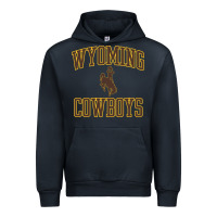 Navy Wyoming Cowboys Men's Apparel Gameday Arch Over Cowboys Sweat Urban Hoodie - longCreatives