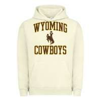 Pigment Pistachio Wyoming Cowboys Men's Apparel Gameday Arch Over Cowboys Sweat Urban Hoodie - longCreatives