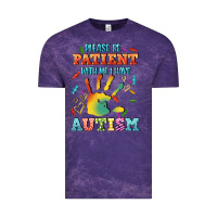 Cloud Purple please be patient with me i have autism Vintage Tee - CowGirlArtShop