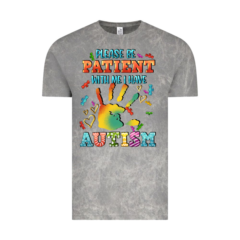 Please Be Patient With Me I Have Autism Vintage Tee by CowGirlArtShop | Teevron