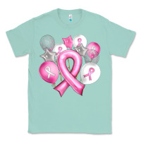 Seafoam Balloons cancer ribbon Classic Tee - Artiststas
