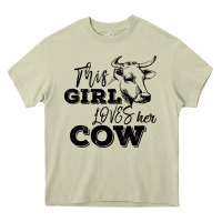 Mossy This Girl Loves Her Cow Heavy Core Tee - Bettercallsaul