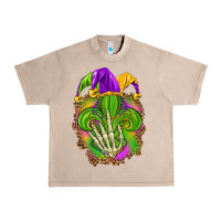 French Oak Mardi Gras with skeleton hand Urban Heavy Tee - HowdyJamesFarm